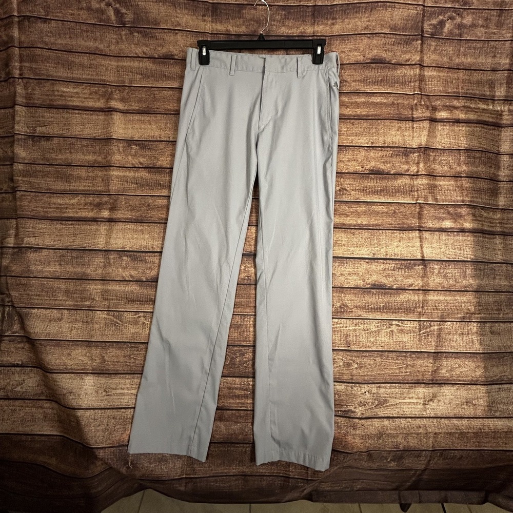 Adidas Golf Mens 32x34 Gray Ultimate Straight Leg Stretch Lightweight Pants - Picture 2 of 8